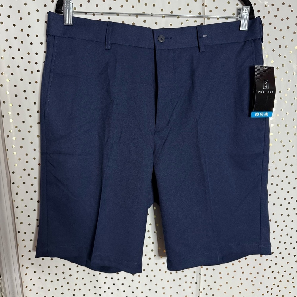 PGA Tour Men's Navy Blue Shorts - Picture 2 of 8